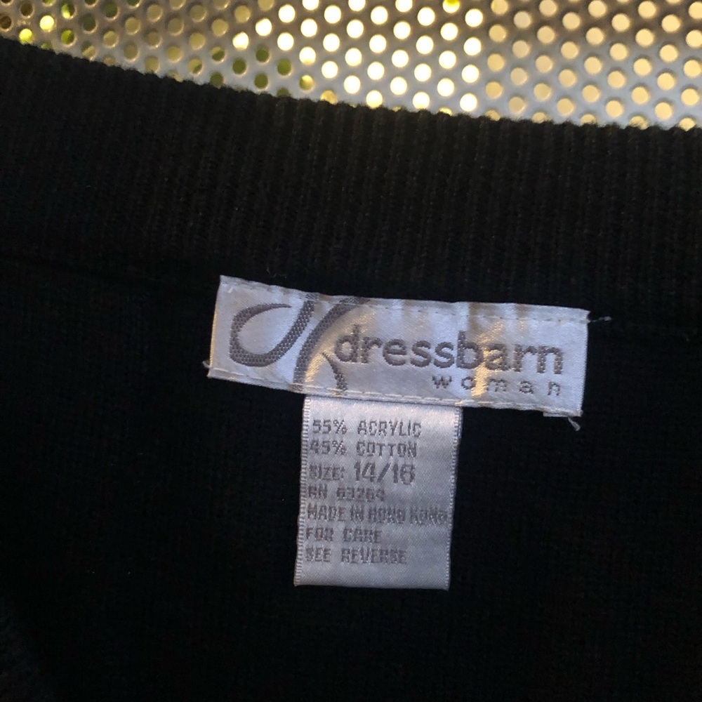 dressbarn Black Crewneck Sweater - Men's Style